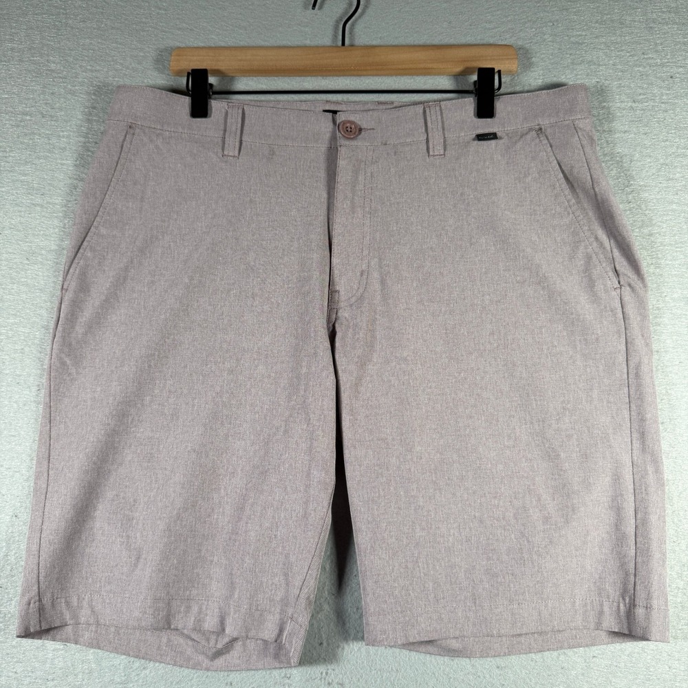 TravisMathew Mens Performance Golf Shorts‎ Heathered Mauve Pink Size 36 Stretch